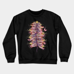 Dragonfly Christmas Tree, Merry Xmas Gift, Christmas insect Lover Crewneck Sweatshirt